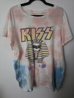 Torrid VINYL ICONS KISS Tie Dye Tshirt